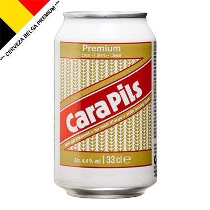 Cerveza Belga CARA PILS, Alc. 4.4%, 330ml, 24U