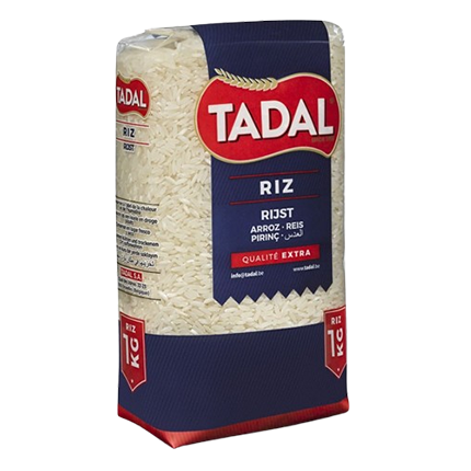 Granos/Arroz blanco de grano largo, 1kg/2.2Lb