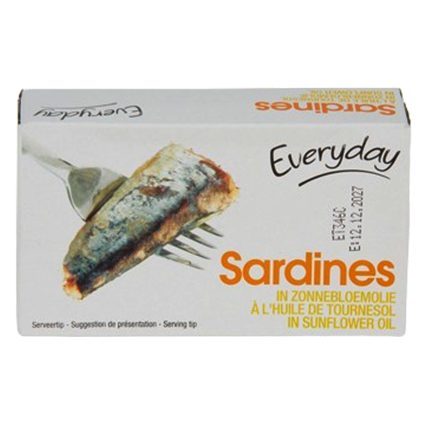 [6950] Sardinas en aceite de girasol, 125g/4.4oz